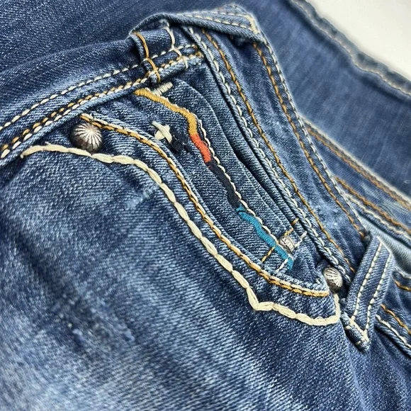 Ariat Ruby Jeans distressed hem boho pockets - Picture 11 of 14